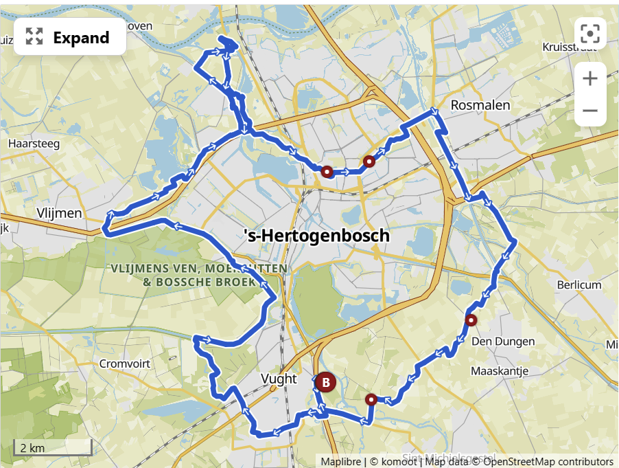 2. GPX: Linie 1629 route orgineel